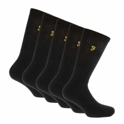 Gifts*Farah Mens Tommley 5 Pack Sports Socks in Black