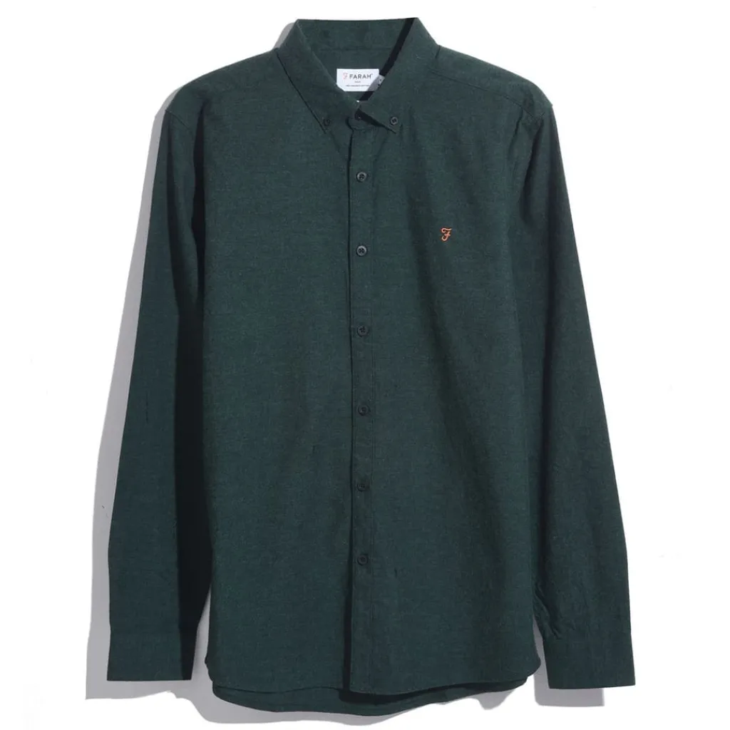 Shirts*Farah Steen Slim-Fit Shirt in Green