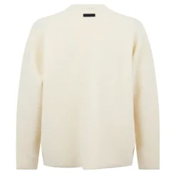 Knitwear*Fear Of God Ottoman Wool Straight Neck Sweater in Cream