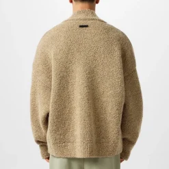 Knitwear*Fear Of God Overlapped V Neck Sweater in Beige