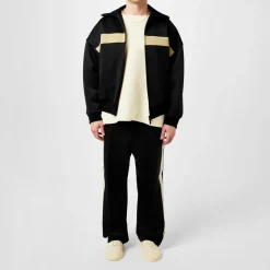 Tracksuits*Fear Of God Stripe Track Jacket in Black