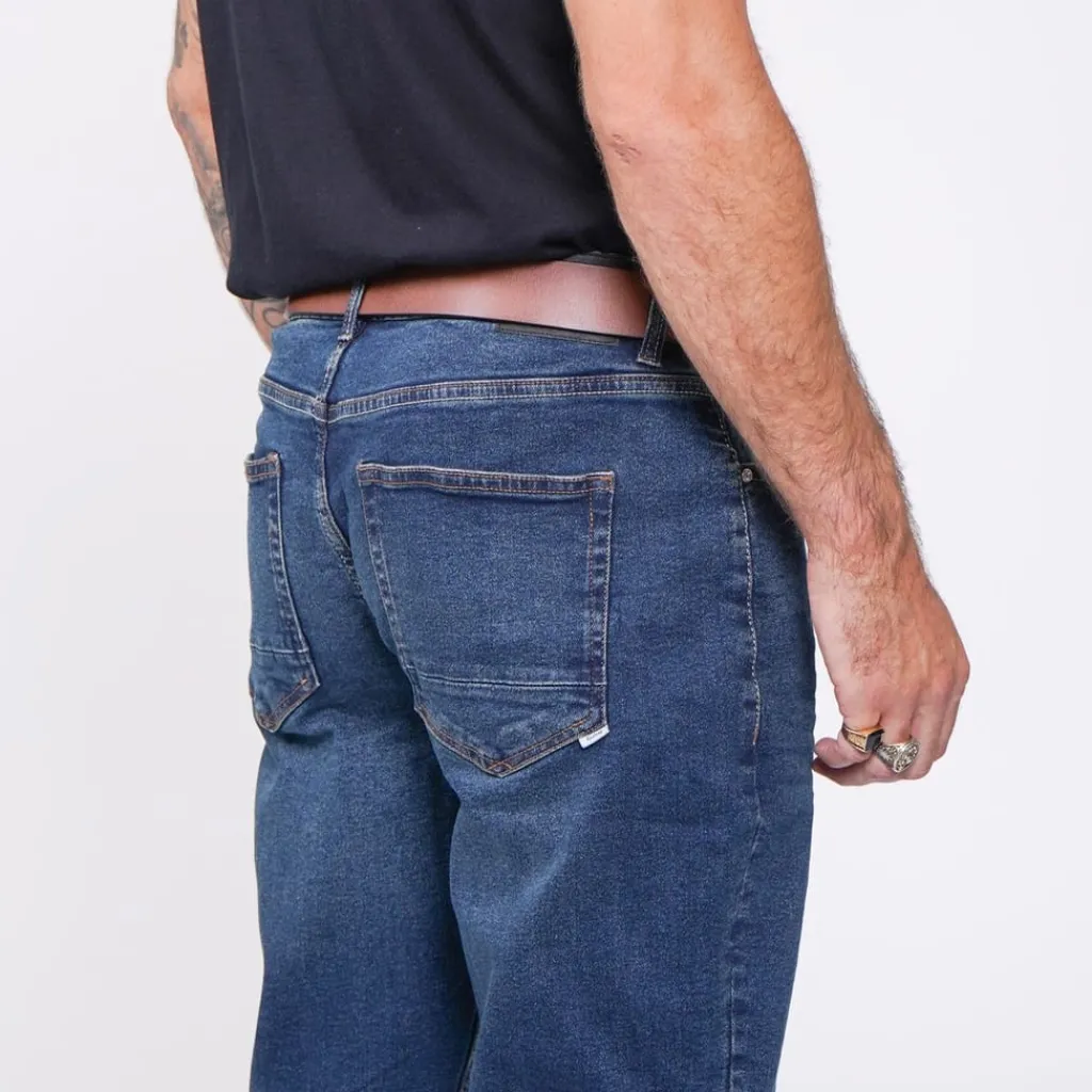 Jeans*Firetrap Belted Jeans in Blue