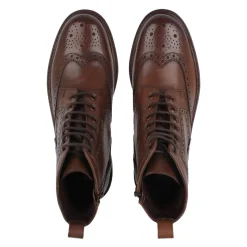 Boots*Firetrap Brogue Boot Sn54 in Brown