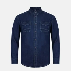 Shirts*Firetrap Denim Shirt in Blue