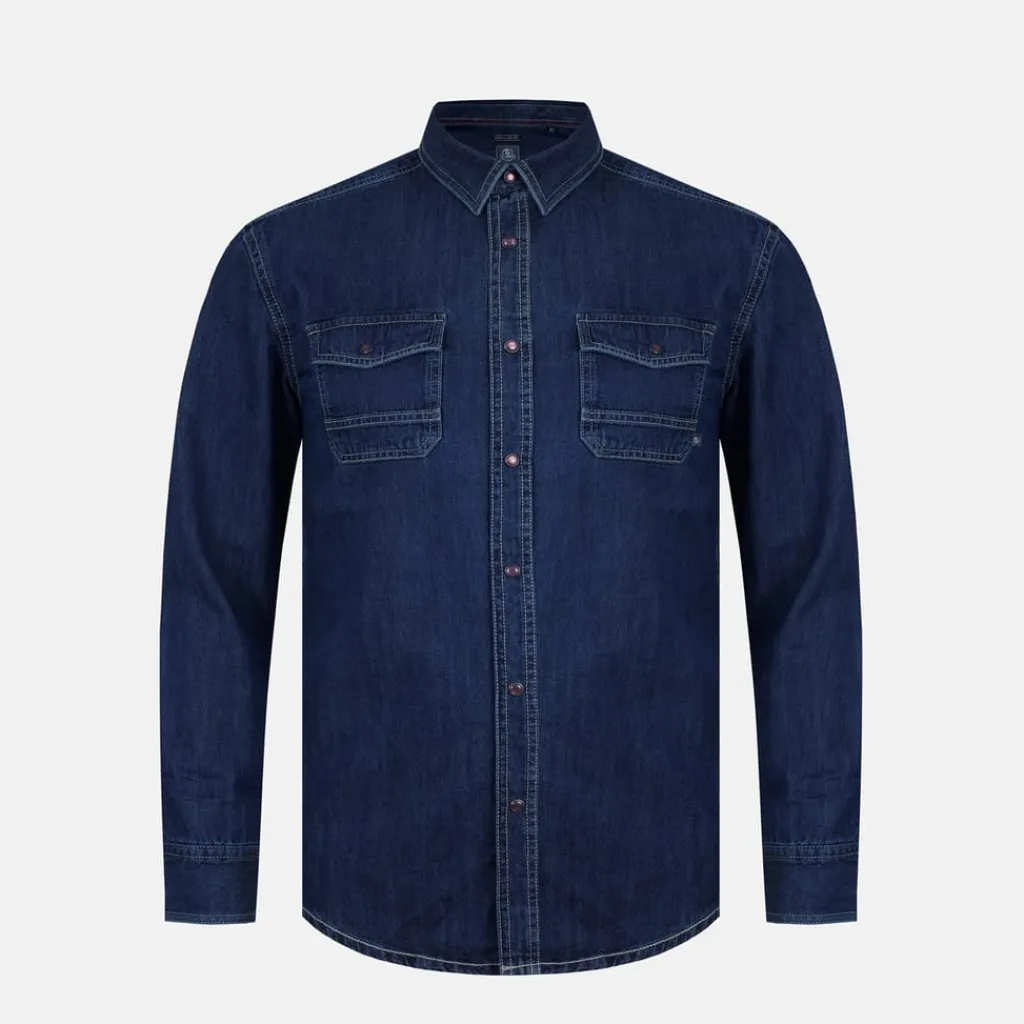 Shirts*Firetrap Denim Shirt in Blue
