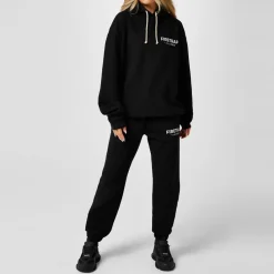 Hoodies*Firetrap Hooded Relaxed Fit Long Sleeve Sweatshirt in Black