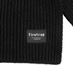 Gloves-Scarves-Umbrellas*Firetrap Knit Scarf 41 in Black