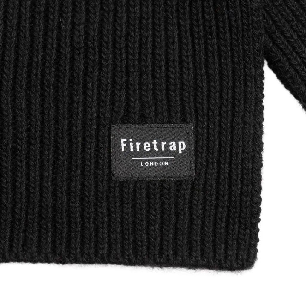 Gloves-Scarves-Umbrellas*Firetrap Knit Scarf 41 in Black