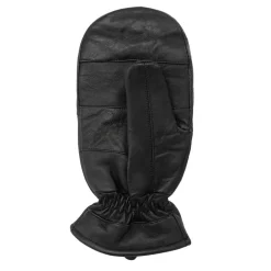 Gloves-Scarves-Umbrellas*Firetrap Leather Mitten Sn54 in Black