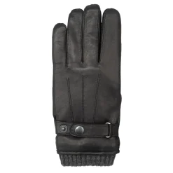 Gloves-Scarves-Umbrellas*Firetrap Leather Strap Glove Sn54 in Black