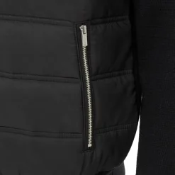 Knitwear*Firetrap Men Hybrid Jacket in Black