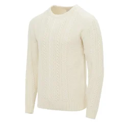Knitwear*Firetrap Mens Cable Knit Jumper in Red