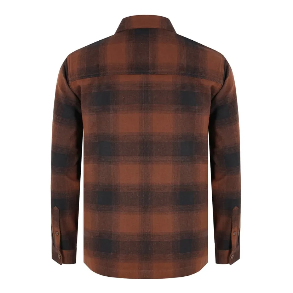 Shirts*Firetrap Mens Check Shirt in Orange