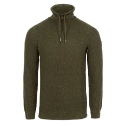 Knitwear*Firetrap Mens Cowl Neck Jumper in Green
