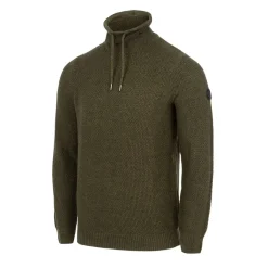 Knitwear*Firetrap Mens Cowl Neck Jumper in Green