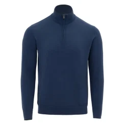 Knitwear*Firetrap Mens Jumper Polo in Blue