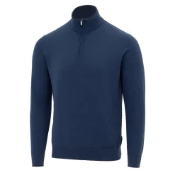 Knitwear*Firetrap Mens Jumper Polo in Blue