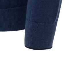 Knitwear*Firetrap Mens Jumper Polo in Blue