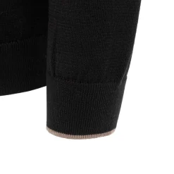 Knitwear*Firetrap Mens Long Sleeve Polo Jumper in Black