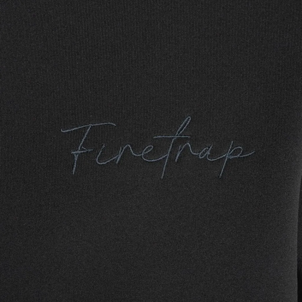 Tracksuits*Firetrap Mens Quarter Zip Tracksuits in Black