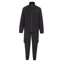 Tracksuits*Firetrap Mens Zip Tracksuit in Black