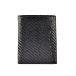 Wallets*Firetrap Ribbed Fold Wallet in Black