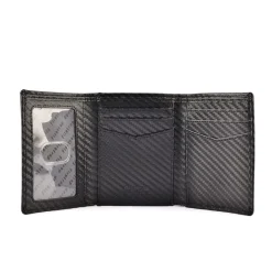 Wallets*Firetrap Ribbed Fold Wallet in Black