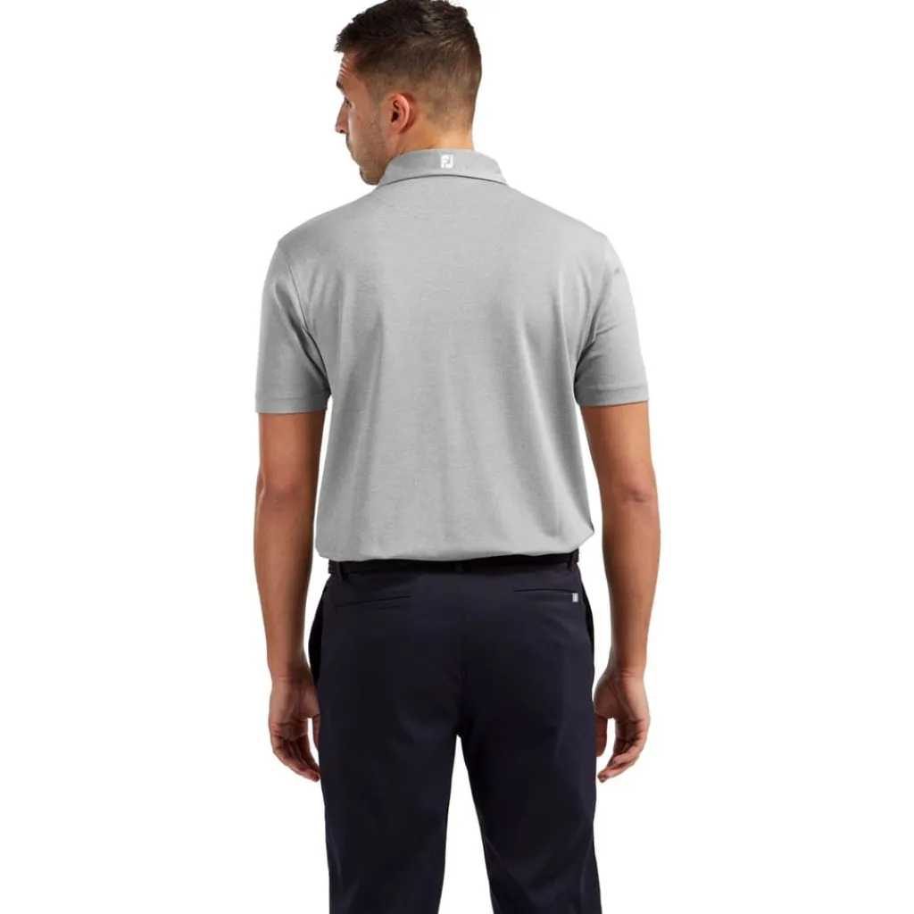 Polo Shirts*Footjoy Mens Solid Polo Shirt in Grey