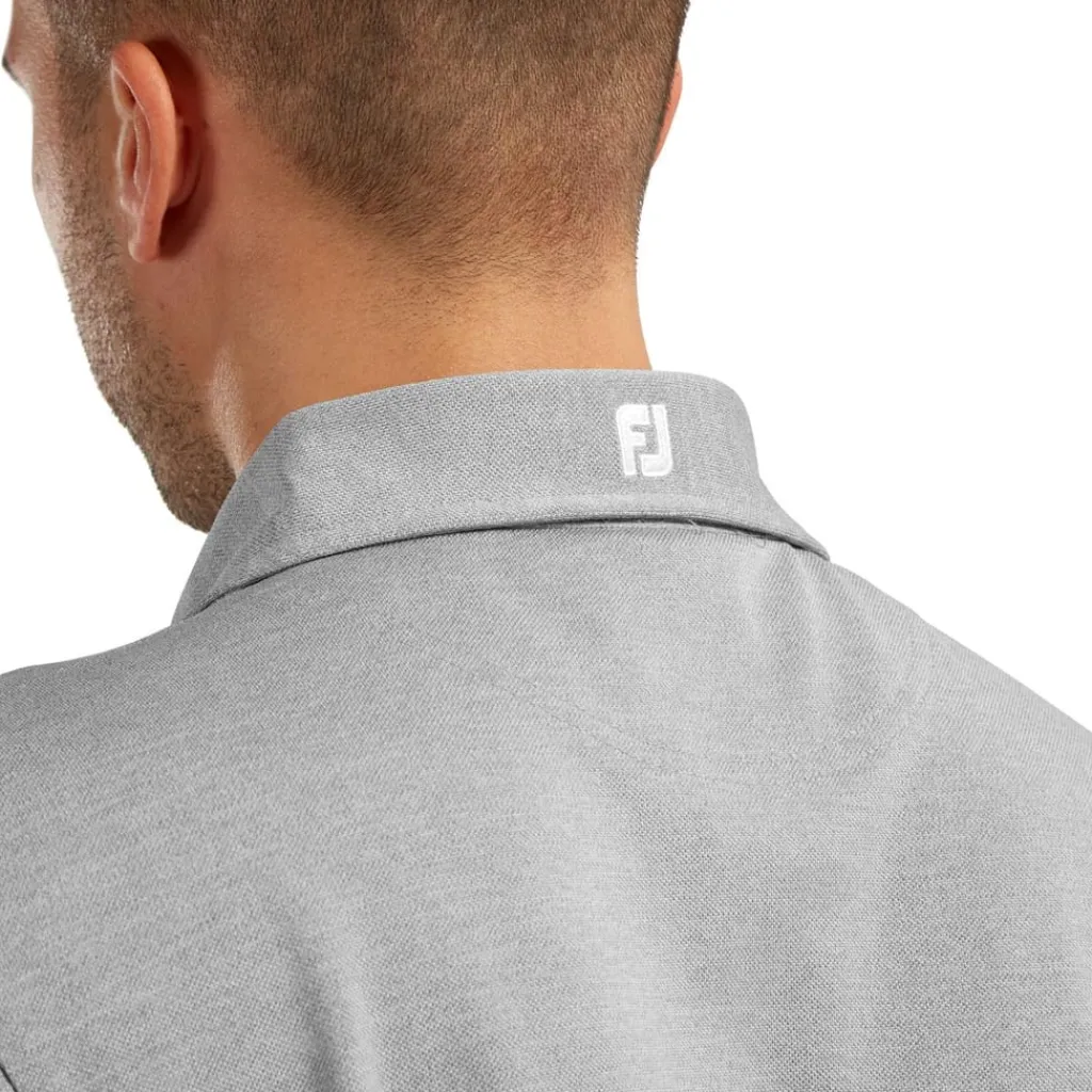 Polo Shirts*Footjoy Mens Solid Polo Shirt in Grey