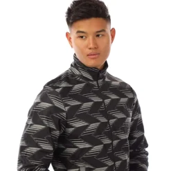 Tracksuits*Fred Perry Chevron Striped Track Jacket in Black