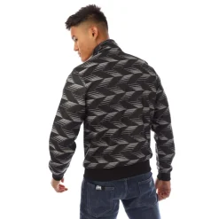 Tracksuits*Fred Perry Chevron Striped Track Jacket in Black