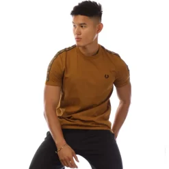 T-Shirts And Vests*Fred Perry Contrast Tape Ringer T-Shirt in Yellow