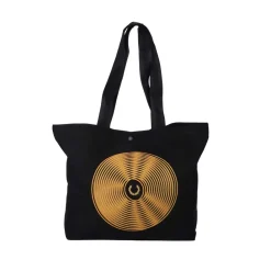 Bags*Fred Perry Disc Graphic Tote Bag in Black