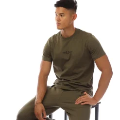 T-Shirts And Vests*Fred Perry Embroidered T-Shirt in Green