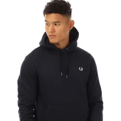 Hoodies*Fred Perry Graphic Cross Stitch Hoodie in Navy