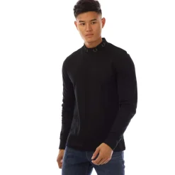 T-Shirts And Vests|Polo Shirts*Fred Perry Laurel Wreath Neck Long Sleeve T-Shirt in Black