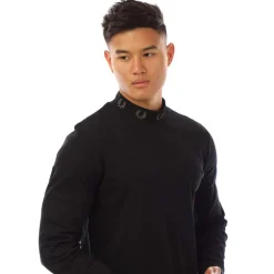 T-Shirts And Vests|Polo Shirts*Fred Perry Laurel Wreath Neck Long Sleeve T-Shirt in Black