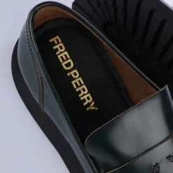 Shoes*Fred Perry Leather Loafers in Green