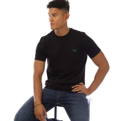 T-Shirts And Vests*Fred Perry Location T-Shirt in Black