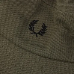 Caps-Hats*Fred Perry Pique Bucket Hat in Green