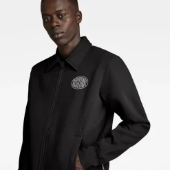 Sweatshirts*G Star Regular Fit Collared Sweatshirt in Black
