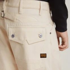 Jeans*G Star Relaxed Fit Straight Pants in Beige