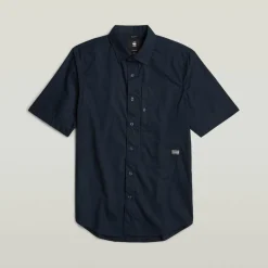 Shirts*G Star Short Sleeve Regular Fit Shirt in Blue