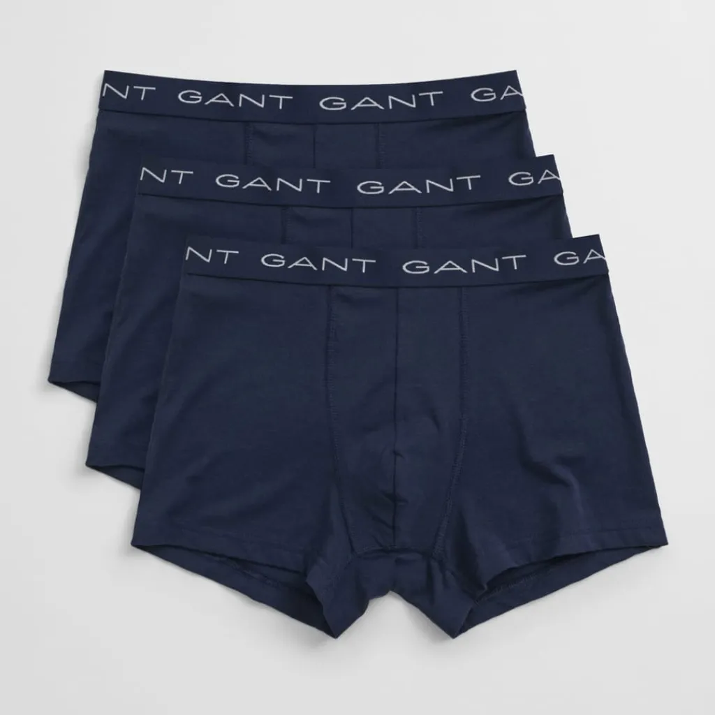 Underwear And Socks*Gant 3 Pack of Trunks in Blue