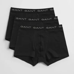 Underwear And Socks*Gant 3 Pack of Trunks in Black