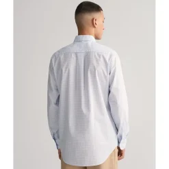 Shirts*Gant Fit Gingham Poplin Shirt in Blue