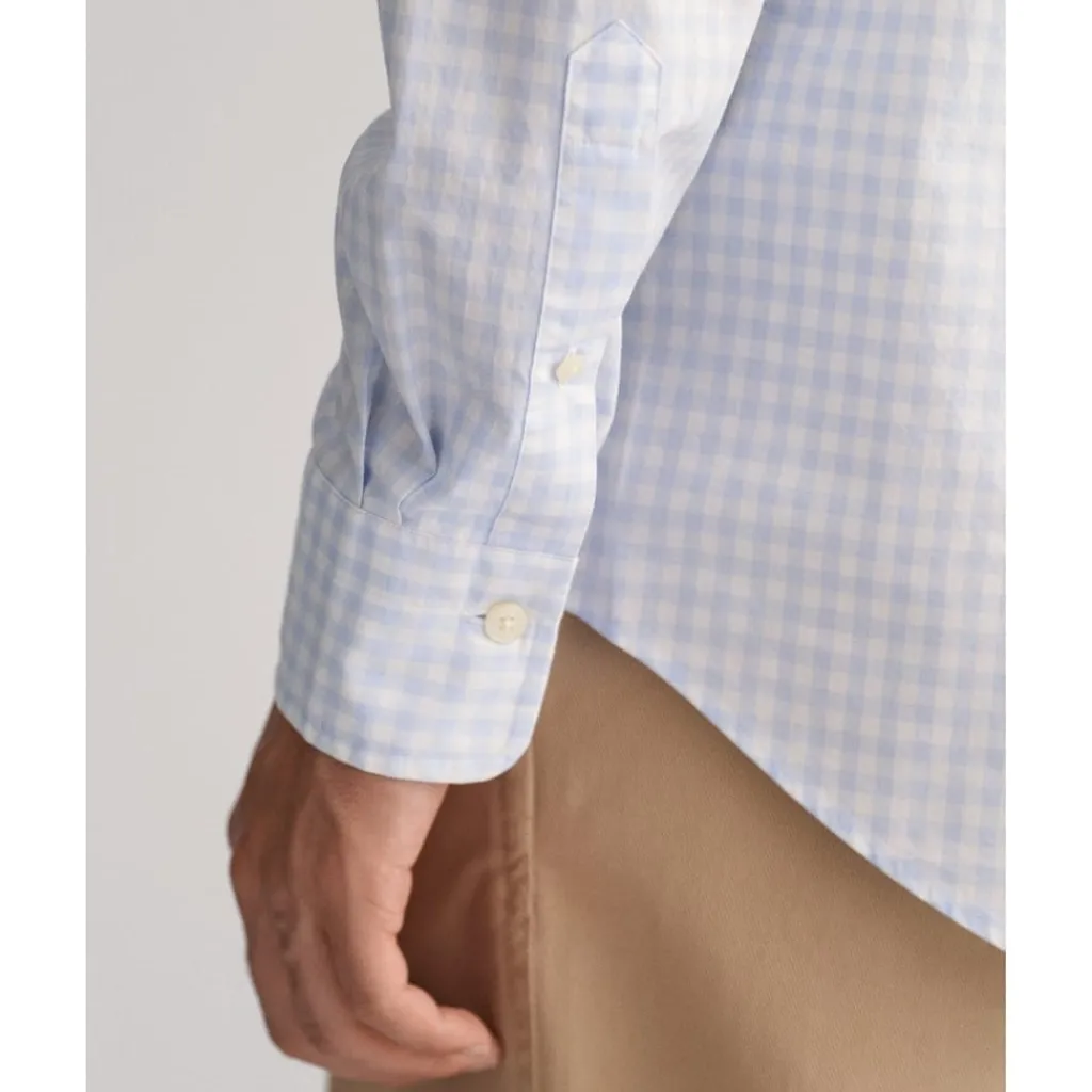 Shirts*Gant Fit Gingham Poplin Shirt in Blue