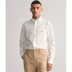 Shirts*Gant Fit Oxford Shirt in White