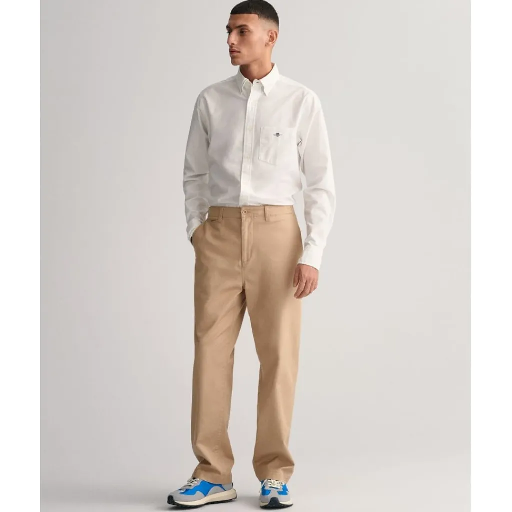 Shirts*Gant Fit Oxford Shirt in White