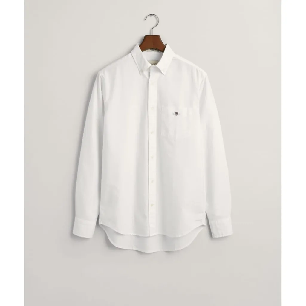 Shirts*Gant Fit Oxford Shirt in White